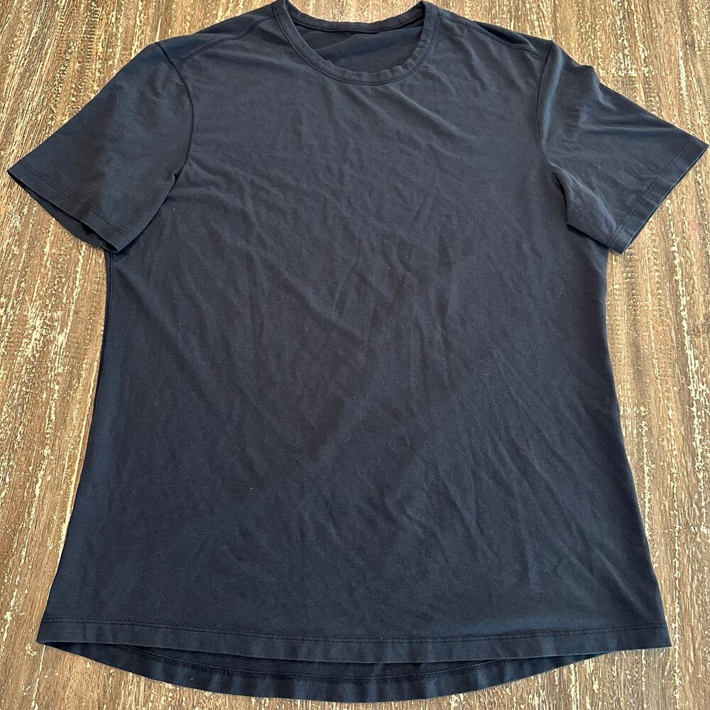 Lululemon Performance Short Sleeve Workout Gym T-Shirt Black Mens Size M